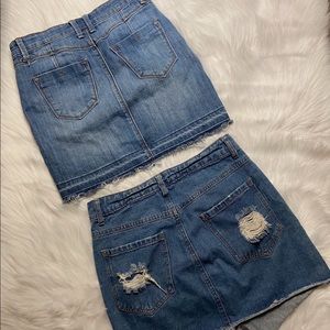 Denim skirts